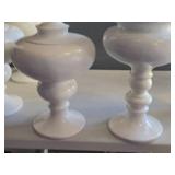 Lot of (2) Finial Jar with Lid 26" and 31"