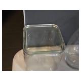 Lot of (3) Glass Table Vases (clear)