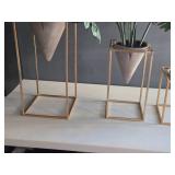 Lot of (3) Faux Plant Arrangement with Stand