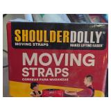 Forearm Forklift Lifting Straps, Shoulder Dolly Moving Straps (in original packaging)