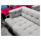 Tufted Tuxedo Couch 7-1/2