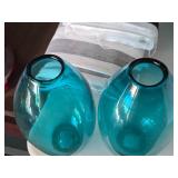 Lot of (2) Table Vases 11"