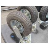 Lot of (2) Uline 8" Pneumatic Swivel Caster