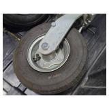Lot of (2) 8" Caster Wheels - (1) Rigid and (1) Swivel