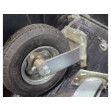 Lot of (2) 8" Caster Wheels - (1) Rigid and (1) Swivel