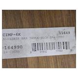 Alistair Bleached Oak / Vintage Finish Metal Frame High Top Bar Table 6