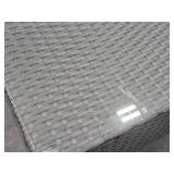 Glass Top / Wicker Outdoor Coffee Table 43" x 24" x 12"