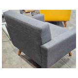 Mid Century Modern Arm Chair 40" x 24" x 33" (gray fabric)