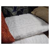 Lot of (3) 14" Plush Short Wool Throw Pillows