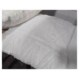 Lot of (2) 14" Plush Short Wool Throw Pillows