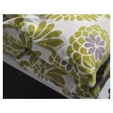 Lot of (2) Textured Fabric Throw Pillows 21" x 12"