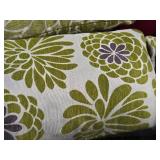 Lot of (2) Textured Fabric Throw Pillows 21" x 12"