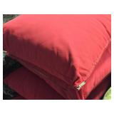 Lot of (4) 15" Polyester Throw Pillows