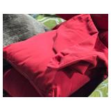 Lot of (4) 15" Polyester Throw Pillow Covers with Three Pillows