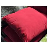 Lot of (4) 15" Polyester Throw Pillow Covers with Three Pillows