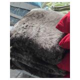 Lot of (3) 20" Faux Fur Throw Pillows
