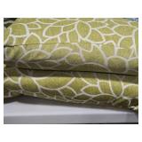 Lot of (2) Textured Fabric Throw Pillows 21" x 12"