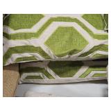 Lot of (4) Geometric pattern Throw Pillow Covers with (2) Pillows