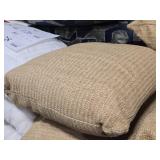Lot of (4) 15" Burlap Style Textured Throw Pillows by Pottry Barn