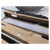 Lot of (2) Diamonds Curtain Rod Pocket Crystal Incandescent