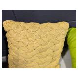 Lot of (1) 16" Chunky Knit Throw Pillow
