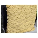 Lot of (1) 16" Chunky Knit Throw Pillow