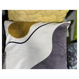 Lot of (1) 14" Modern Abstract pattern Throw Pillow