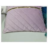 Lot of (1) 15" Velvet Throw Pillow by Tosleo