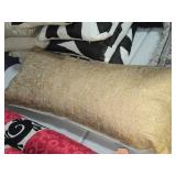 Lot of (1) Woven Textured Fabric Lumbar Pillow 34" x 12"