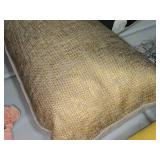 Lot of (1) Woven Textured Fabric Lumbar Pillow 34" x 12"