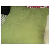 Lot of (2) 15" Faux Suede Throw Pillows