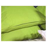 Lot of (3) 15" Polyester Blend Fabric Throw Pillows