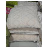 Lot of (3) 15" Soft Plush Fuzzy Throw Pillows