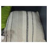 Lot of (2) 15" Hand Woven Throw Pillows - Villa by Classic Home Ria