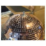 Lot of (1) 12" Mirror Disco Ball (pink)