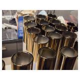 Lot of (4) WGV Ceramic Vase 20" (gold topped white)