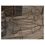 Lot of (6) Metal Geometric Décor 17 1/2" (oblong)