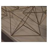 Lot of (4) Metal Geometric Décor 13" (diamond)
