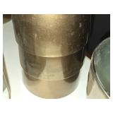 Lot of (4) Iridescent Finish Glass Vase 7"