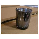 Lot of (2 Boxes) Speckled Finish Mercury Glass Votive / Tea Light Candleholder 32-count ( 64 total items )