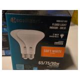 Lot of (2 Boxes) LED Indoor Flood Light Bulbs - 3 Way Soft White 65/75/90 Replacement, HD Light 65W Replacement 9W 2-count ( 4 total items )