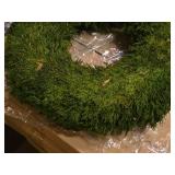 Lot of (5) 19" Preserved Cypress Christmas Wreath by Accent Décor (in original packaging)