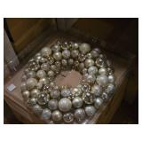 Lot of (2 Boxes) 15 1/2" Christmas Ball Wreath by Z Gallerie 4-count ( 8 total items ) (in original packaging)