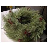 Lot of (3) 24" Christmas Wreath with Holly and Bells