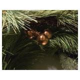 Lot of (3) 24" Christmas Wreath with Holly and Bells