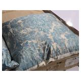 Lot of (2) 22" Floral pattern Throw Pillows - Monterey by Sherry Kline Home