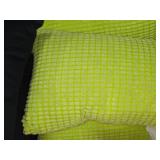 Lot of (3) Corduroy Textured Polyester Fabric Throw Pillows 19" x 10"