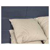 Lot of (4) 12" Textured Fabric Throw Pillows by Tang Depot