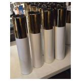 Lot of (4) WGV Ceramic Vase 20" (gold topped white)