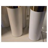Lot of (4) WGV Ceramic Vase 16" (gold topped white)